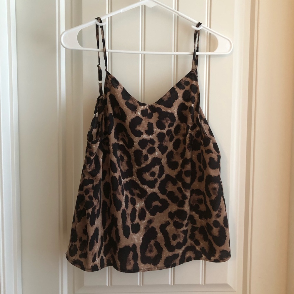 Leopard print tank top